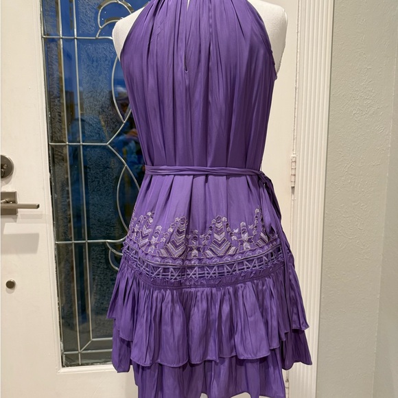 Ramy Brook Lilac Halter Mini Dress - Picture 4 of 9